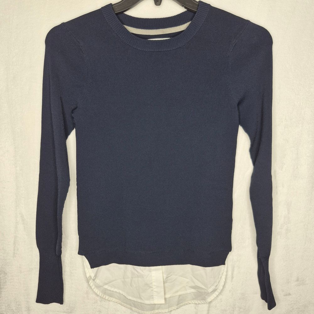 Brochu Walker Tamsin Skinny Rib‎ Long Sleeve Top Size Small